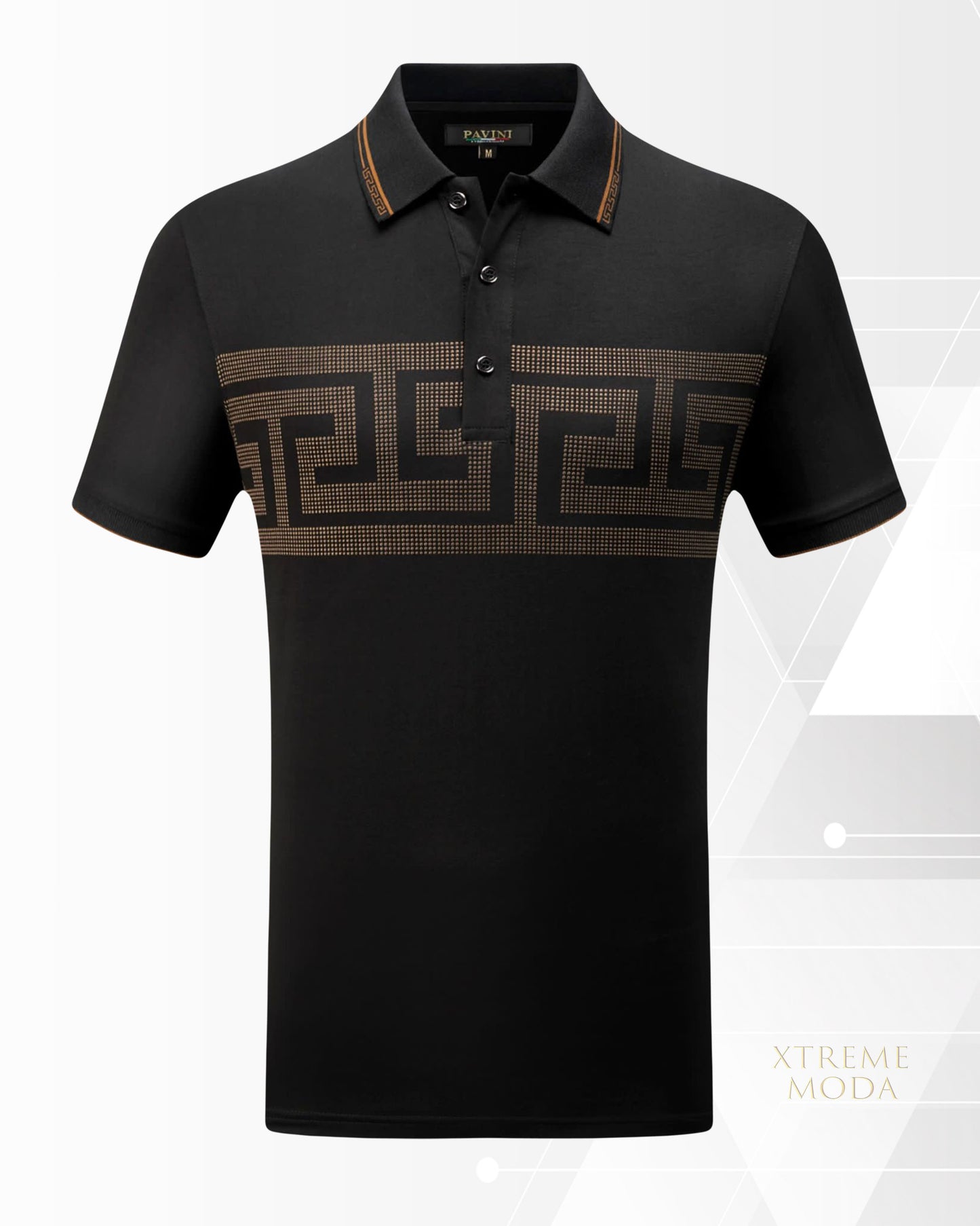 Gio 1.0 greek pattern polo shirt