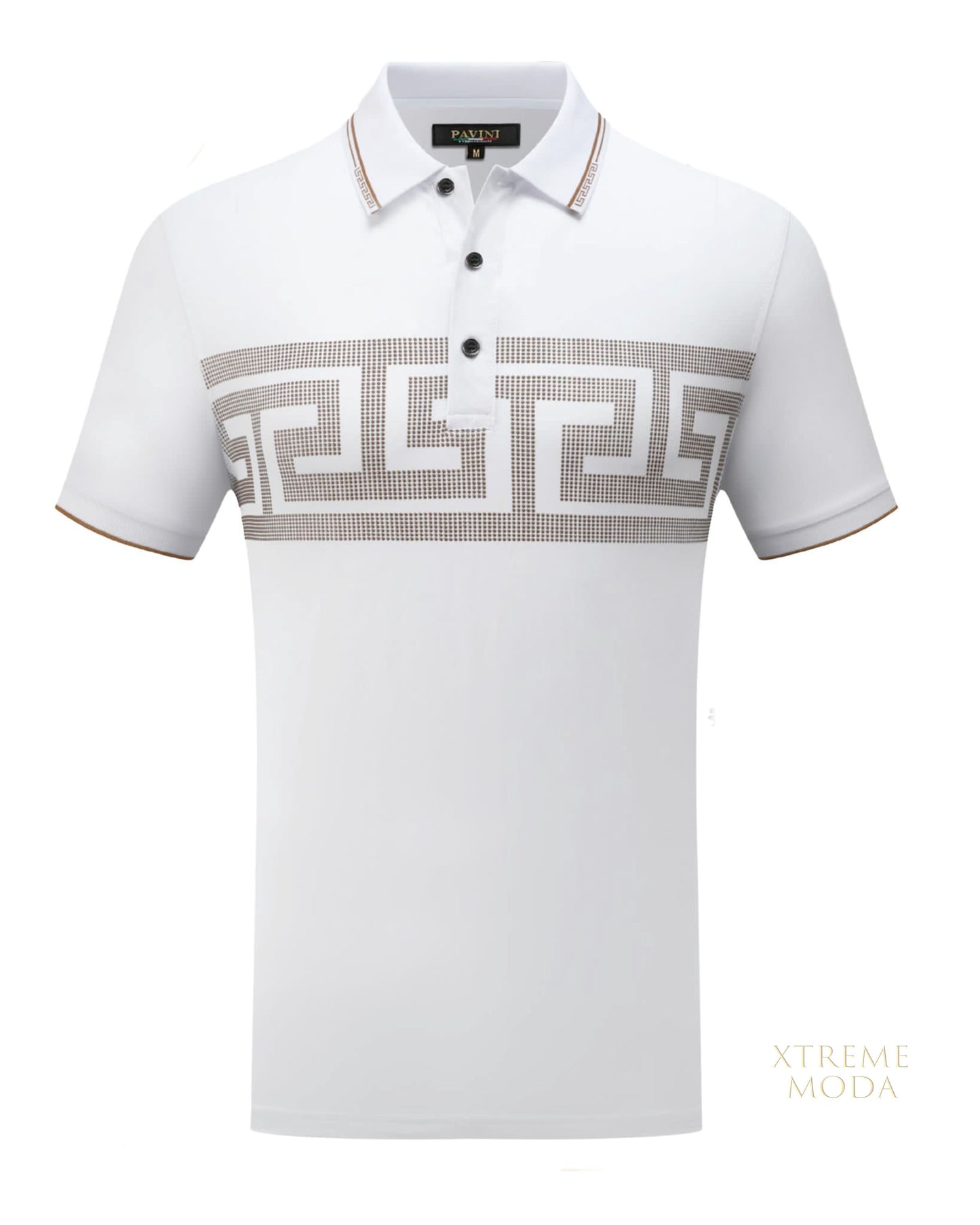 Gio 1.0 greek pattern polo shirt
