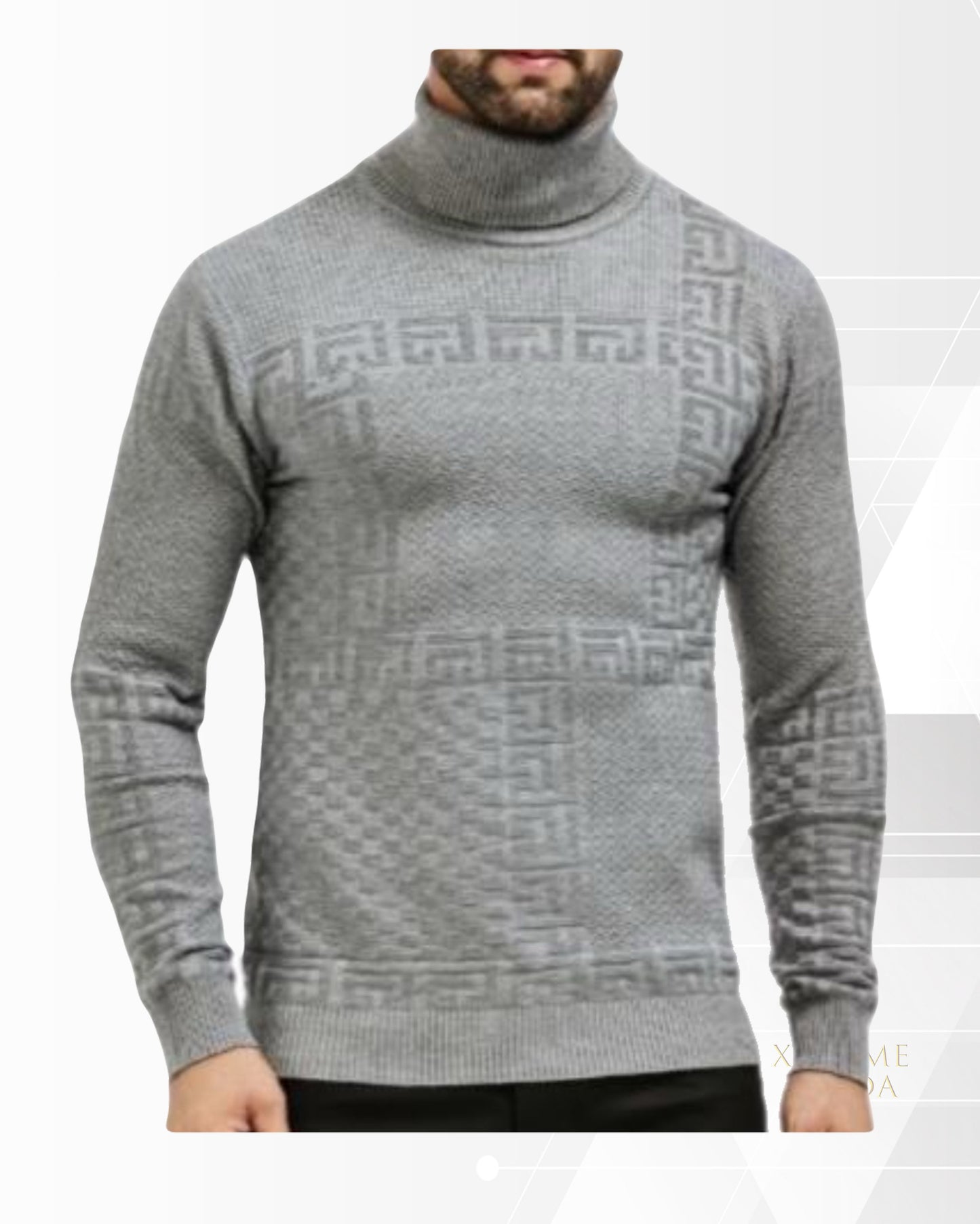 Turtle neck gray sweater