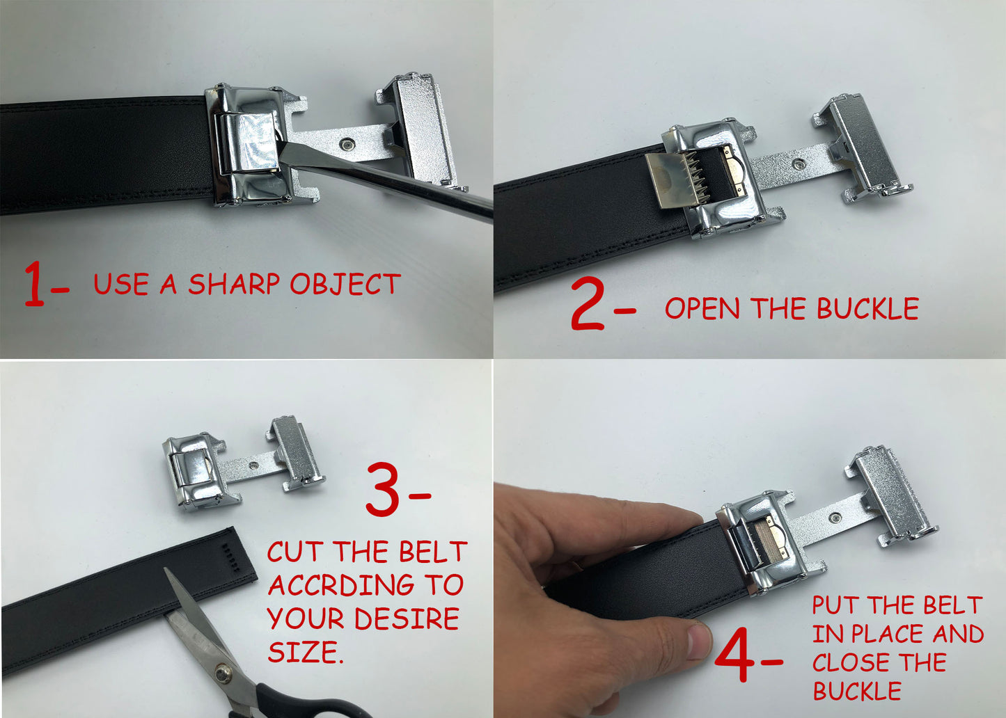 Double 0 Automatic belt black