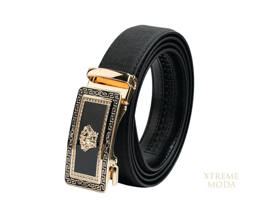 El leon gold buckle automatic fashion belt