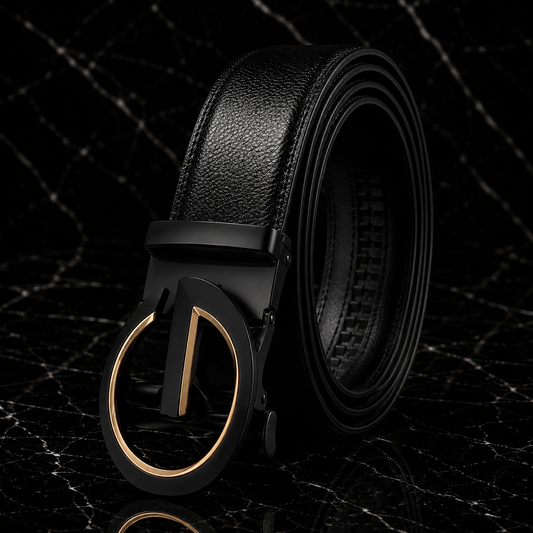 G buckle men’s leather belt