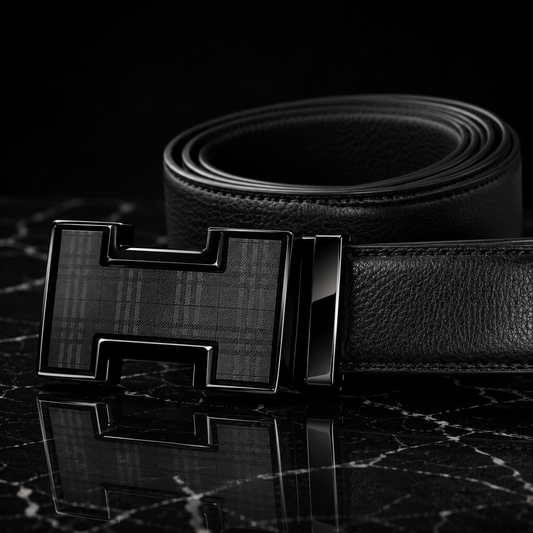H striped belt