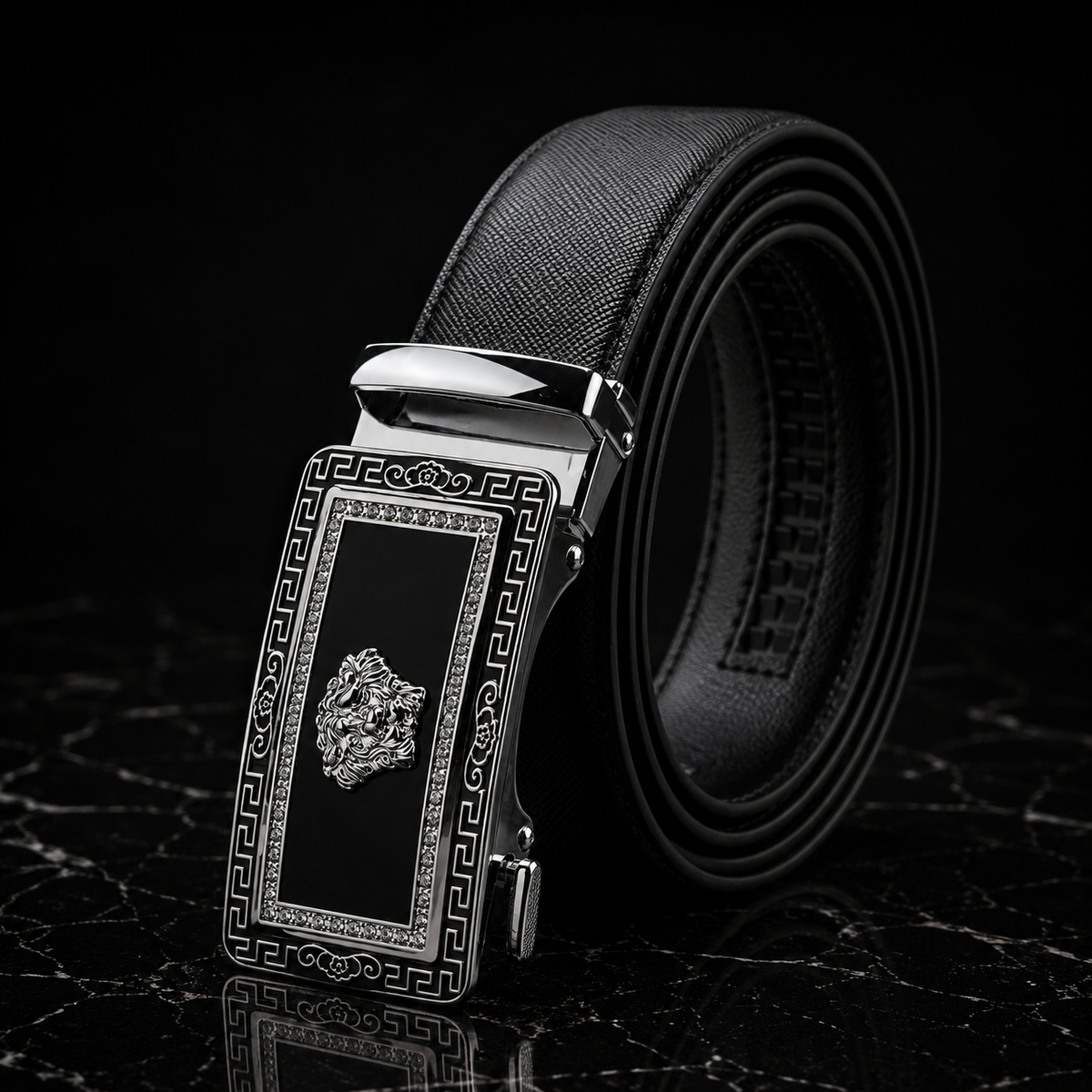 El leon men’s leather belt
