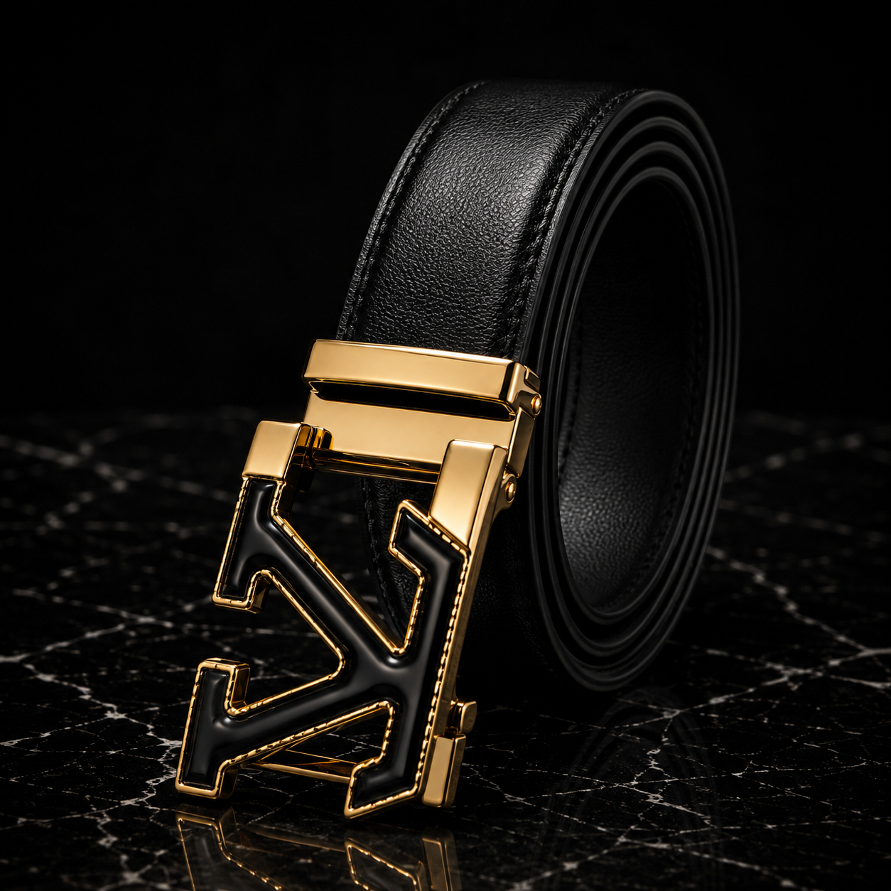 Fashion V buckle blk/gold