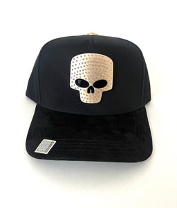 SKULL ROSE GOLD HAT
