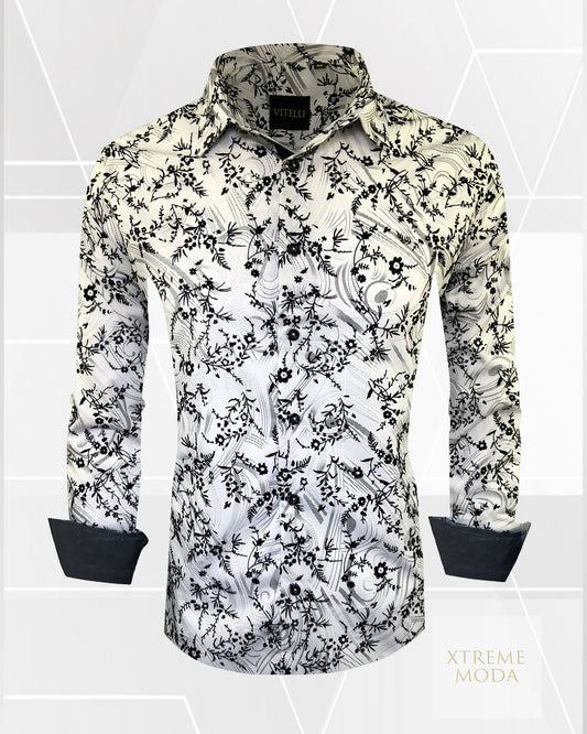 Vitelli regular fit fashion shirt wht