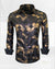 Vitelli modern fit fashion shirt blk/gld