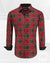 Regular fit baroque print shirt Burgundy