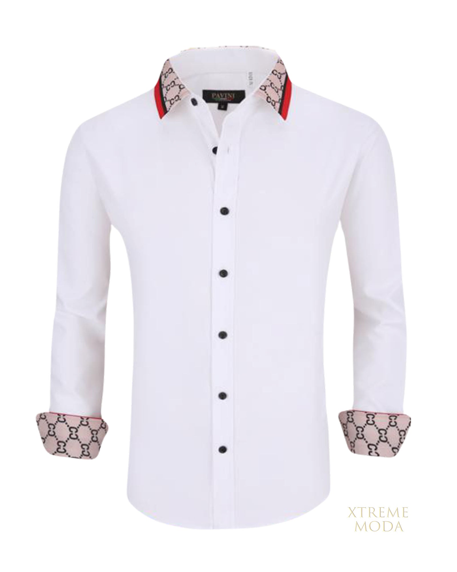 Regular fit CC pattern design fashion shirt
