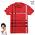 Kids polo shirt fashion print design Red