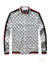 Double ring pattern fashion track jacket white