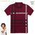 Kids polo shirt fashion print design Burgundy