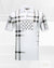Fashion plaid design polo shirt white