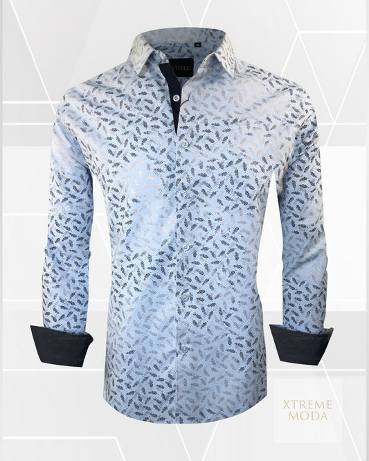 Vitelli modern fit fashion shirt Blue