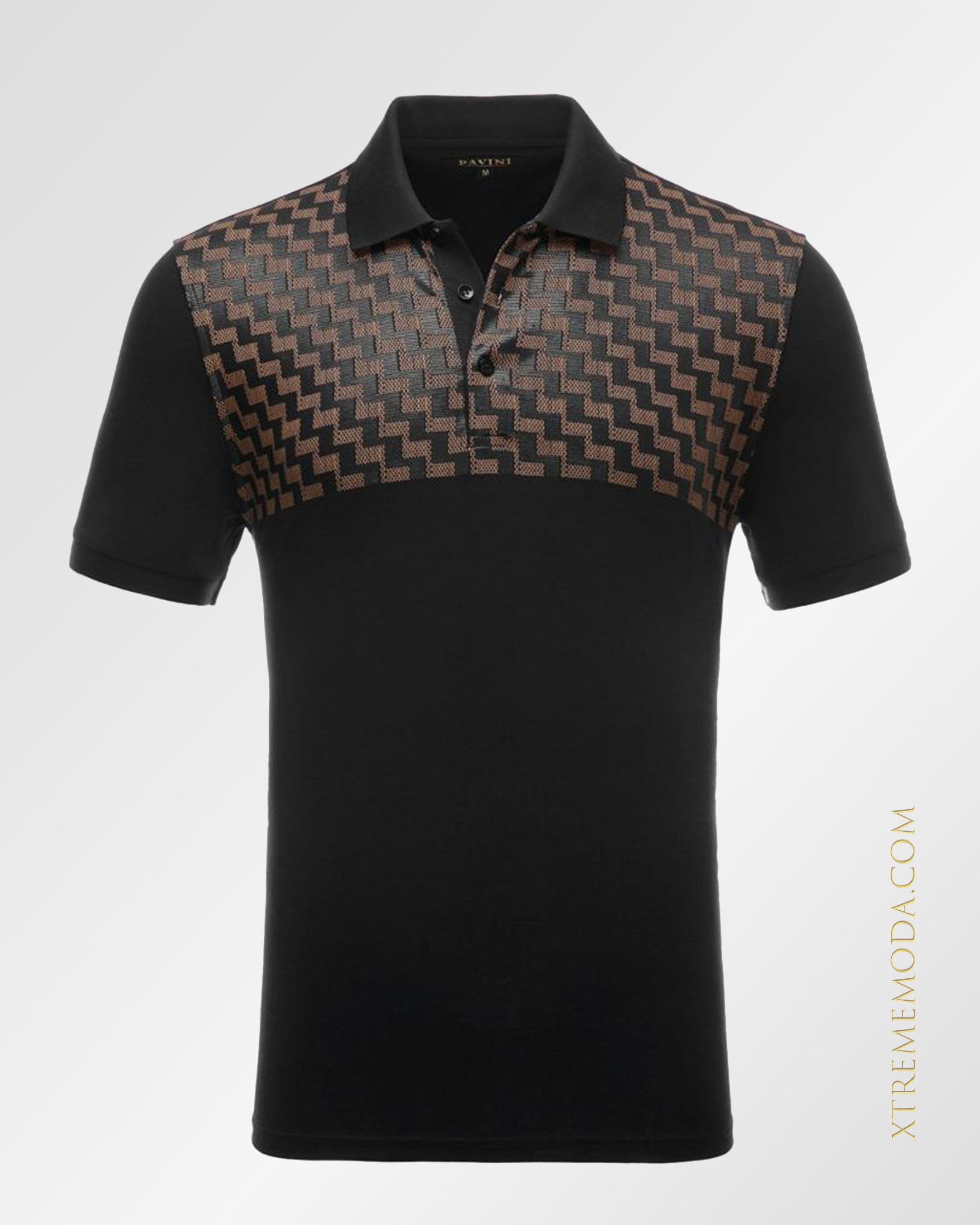 fashion polo shirt Black/Brown