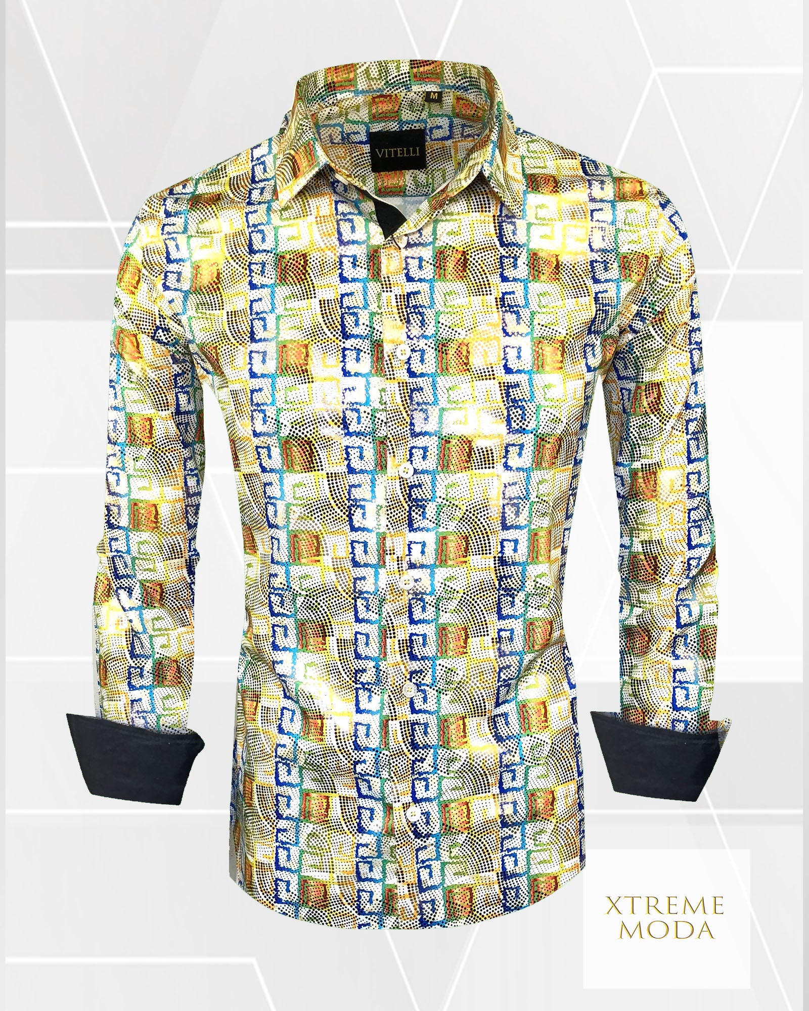 Vitelli regular fit fashion shirt gold
