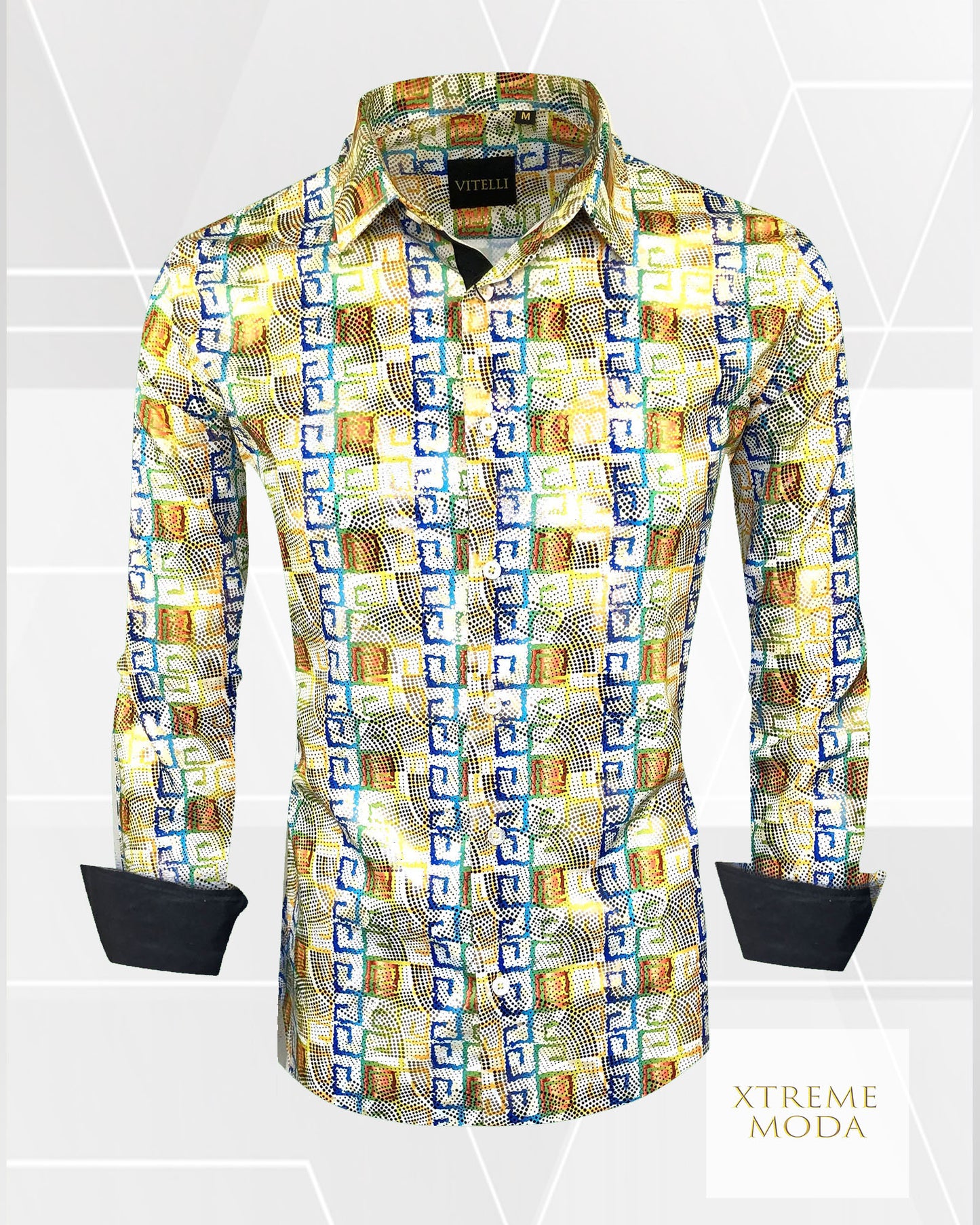Vitelli regular fit fashion shirt gold