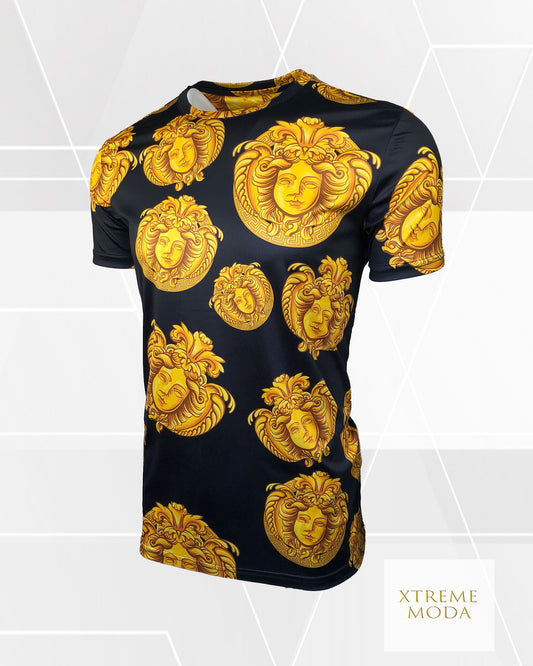 Fashion medusa pattern t shirt