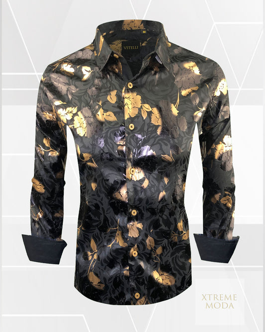 Vitelli regular fit fashion shirt Blk