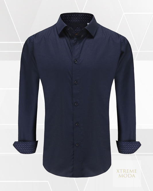 Regular fit silky touch shirt Navy