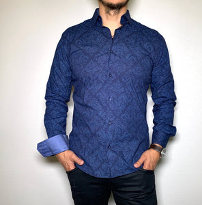 Slim fit stretch shirt vt 1000 navy.