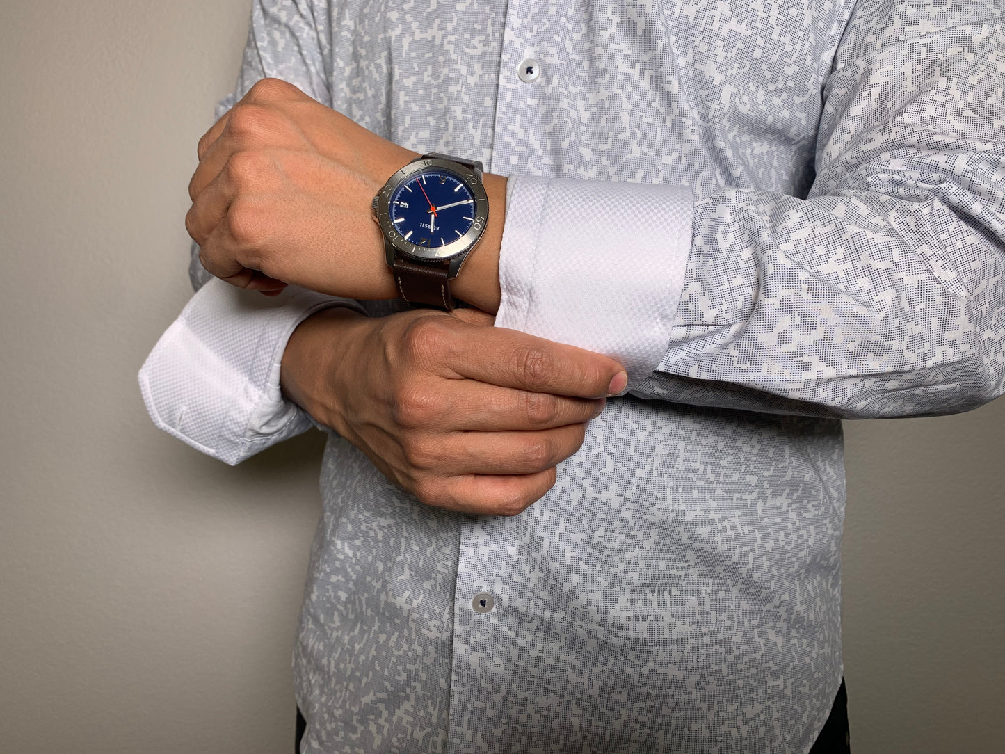 slim fit stretch dress shirt vt 1003 wht