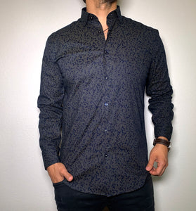 slim fit stretch dress shirt vt 1003 navy