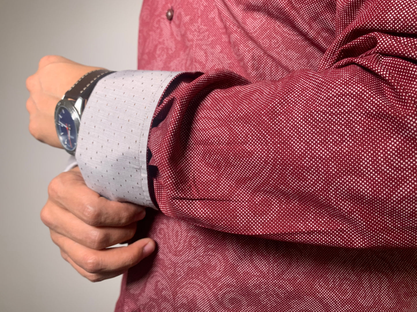slim fit stretch dress shirt VT 1000 burg.