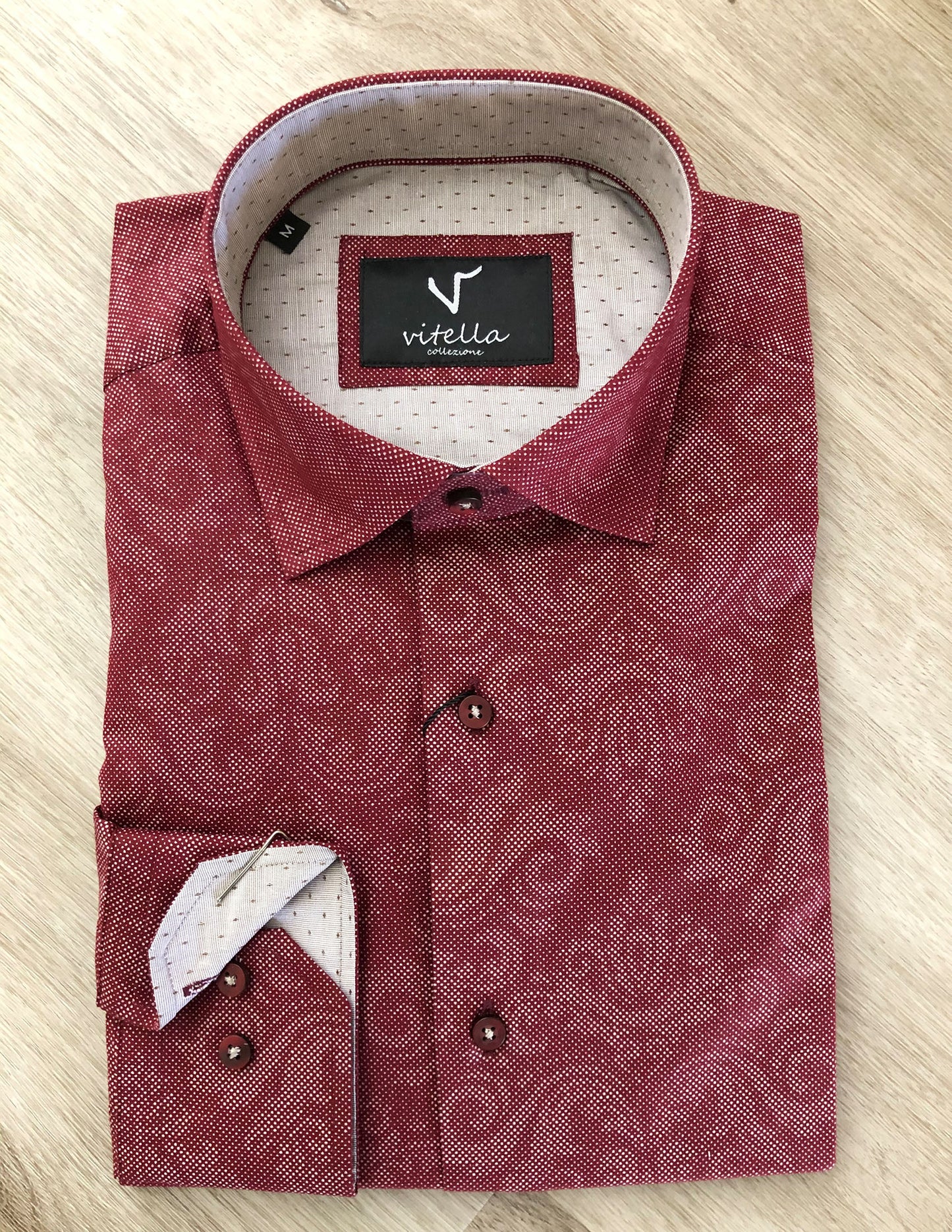 slim fit stretch dress shirt VT 1000 burg.