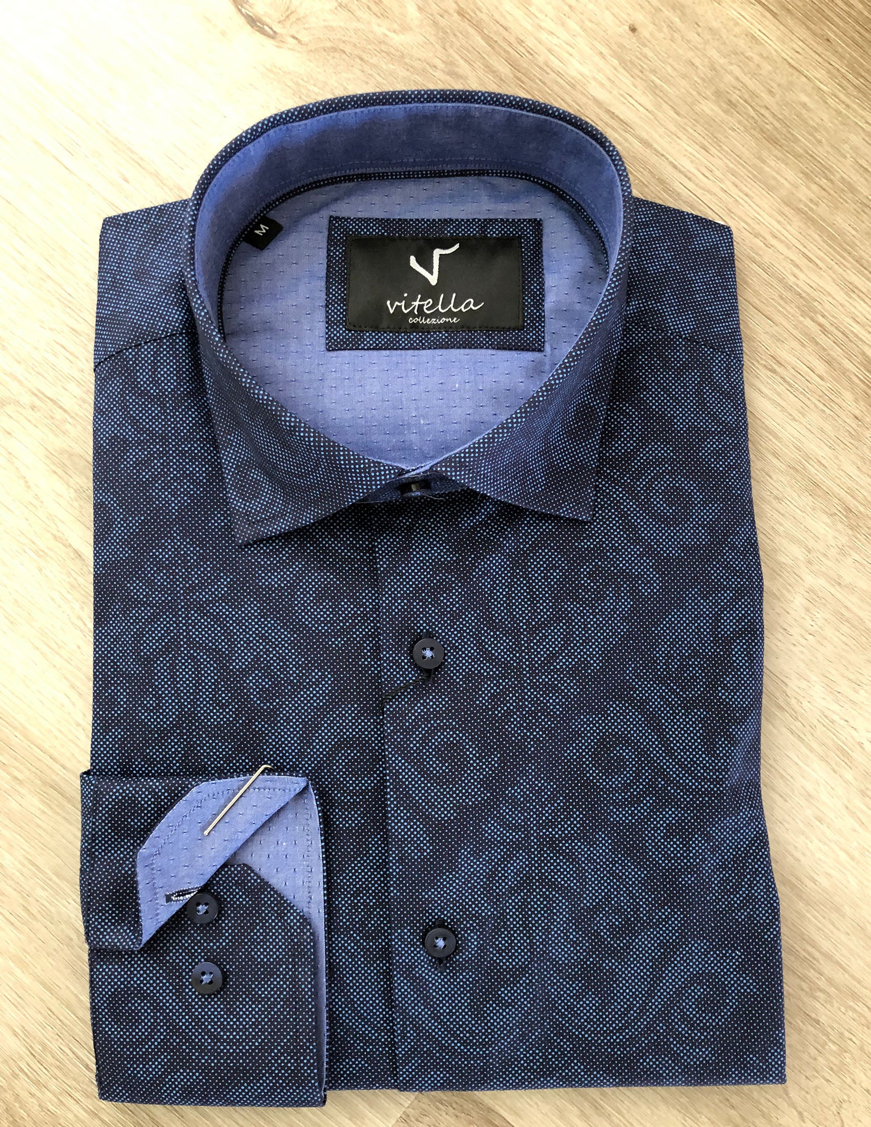Slim fit stretch shirt vt 1000 navy.