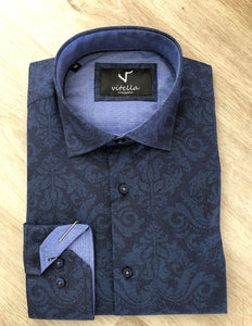 Slim fit stretch shirt vt 1000 navy.